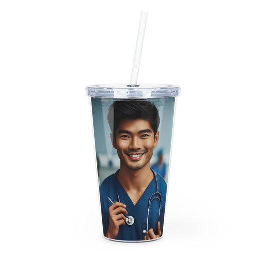 Your Favorite Nurse Tumbler with Straw Mug Printify 20oz Transparent 