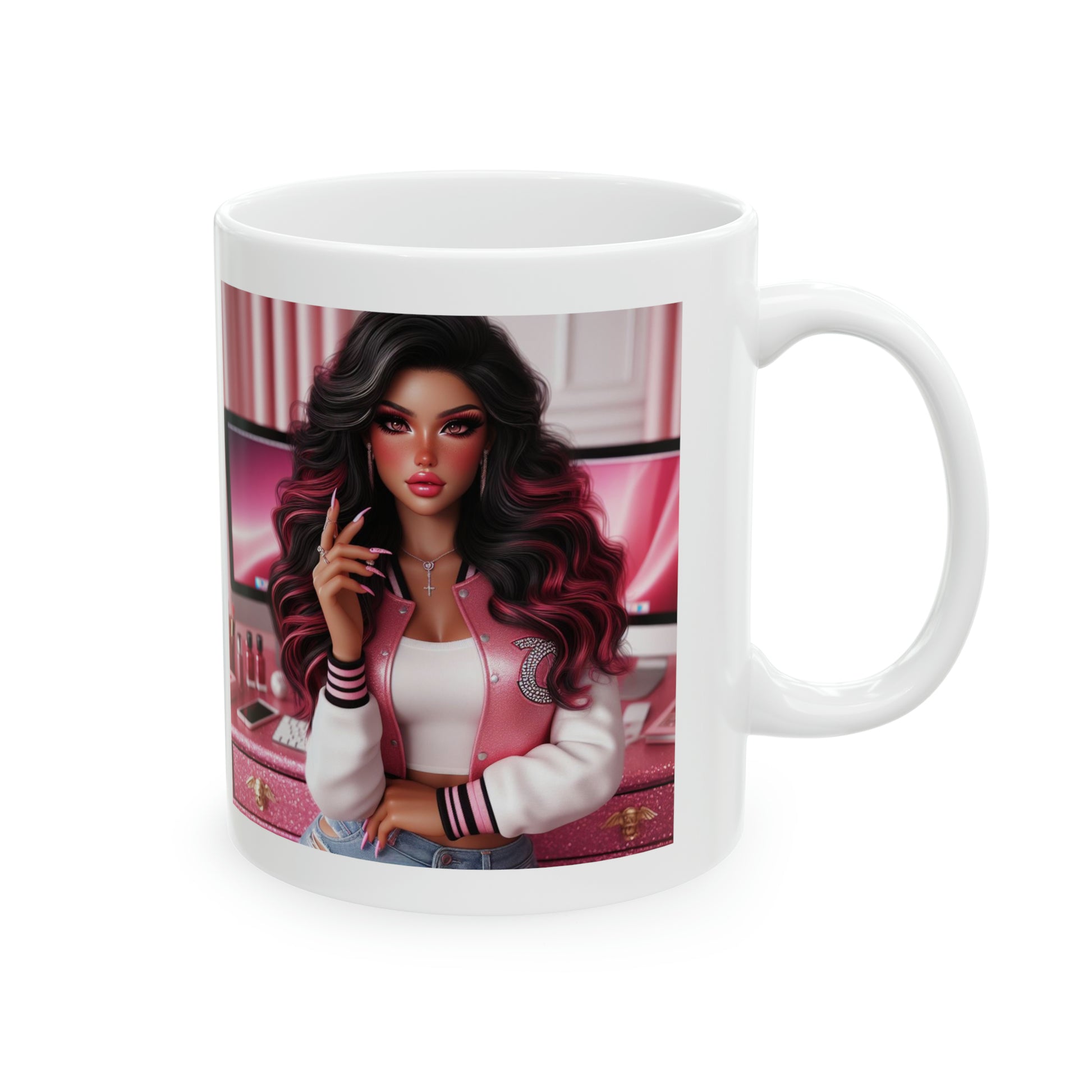 Pink Everything Mug Mug Printify   