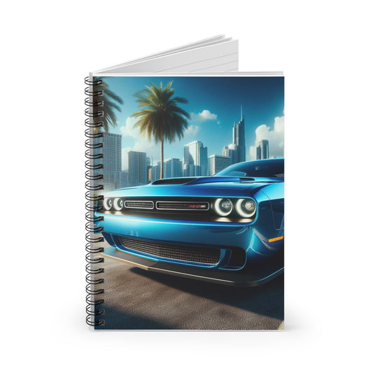 Blue Challenger Spiral Notebook Paper products Printify   