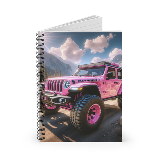 Pink Rubicon Spiral Notebook Paper products Printify   