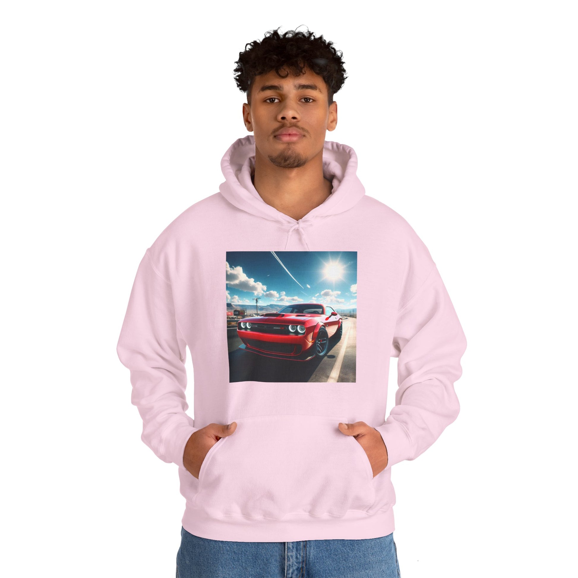 Red Challenger Hoodie Hoodie Printify   