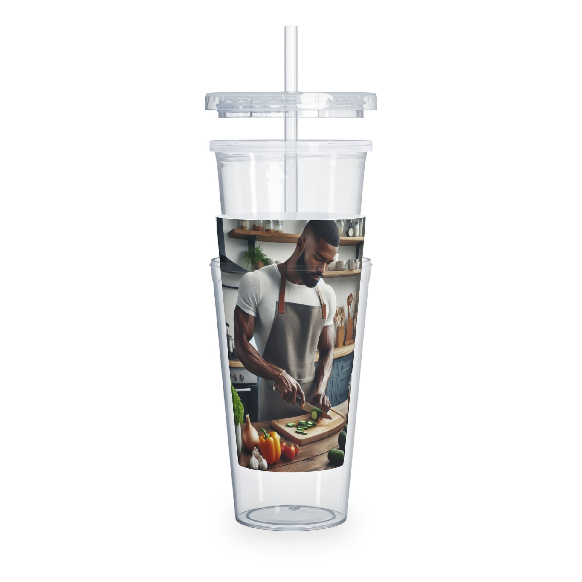 Dinner Time Tumbler with Straw Mug Printify   