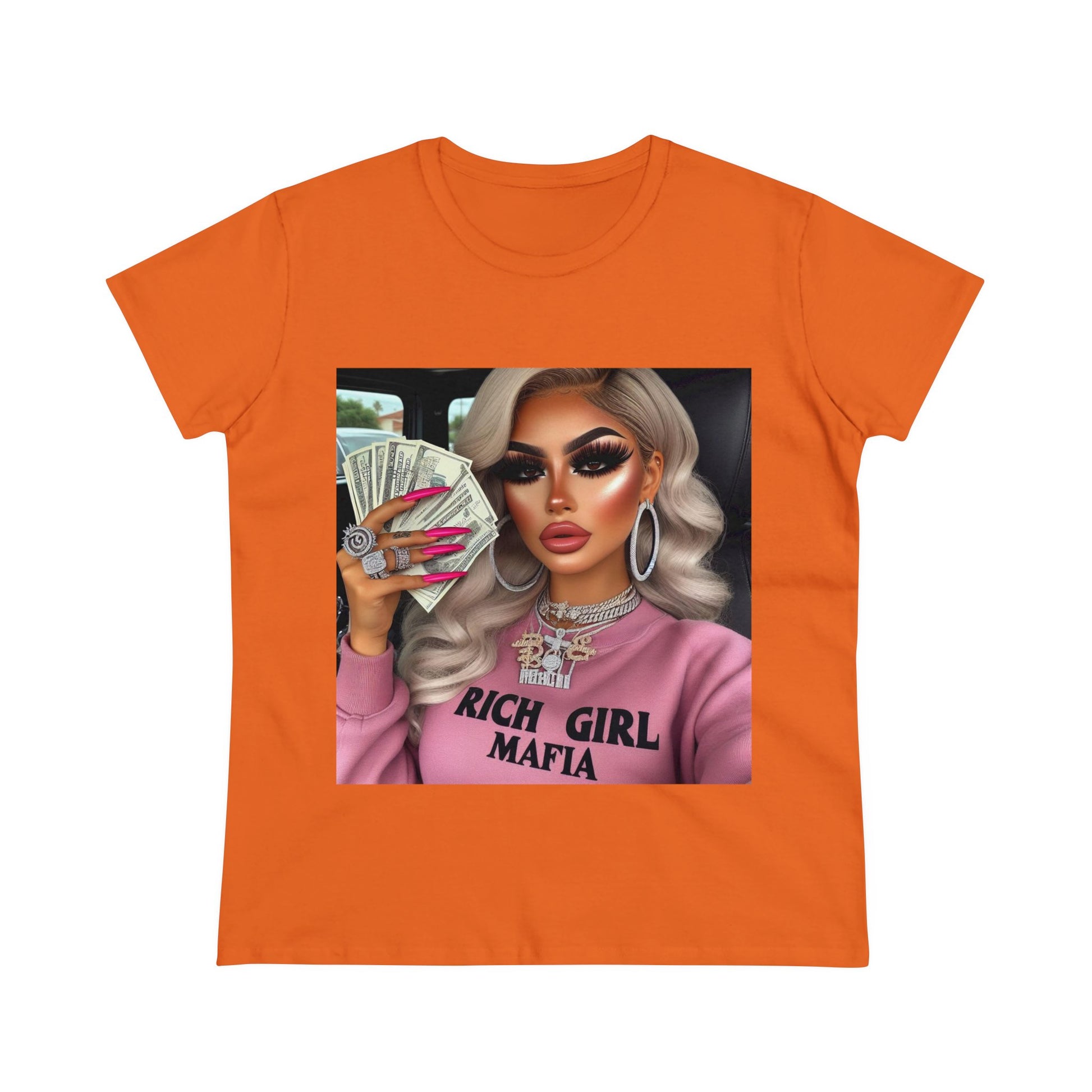 Rich Girl Mafia T-Shirt T-Shirt Printify Orange S 