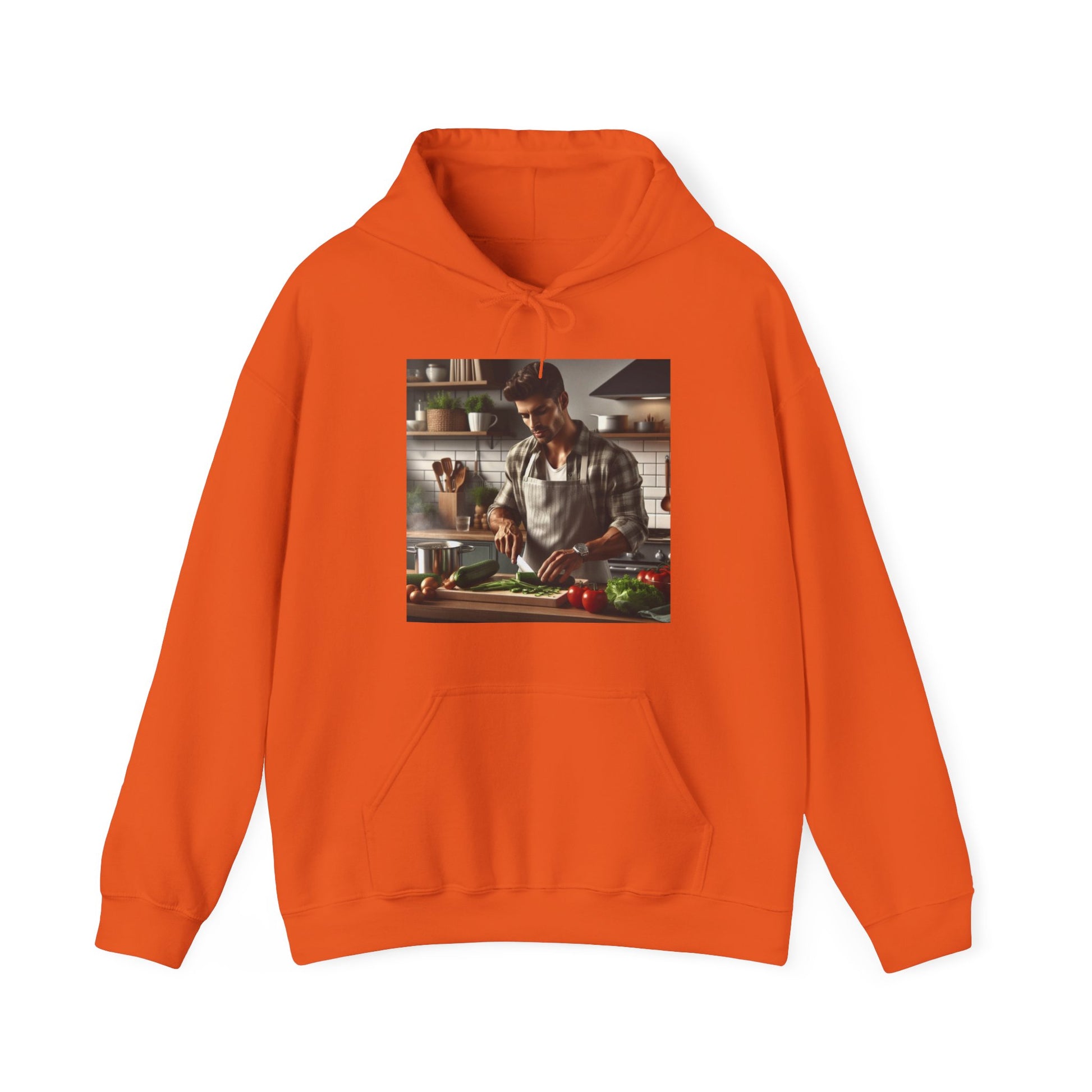 Dinner Time Hoodie Hoodie Printify Orange S 