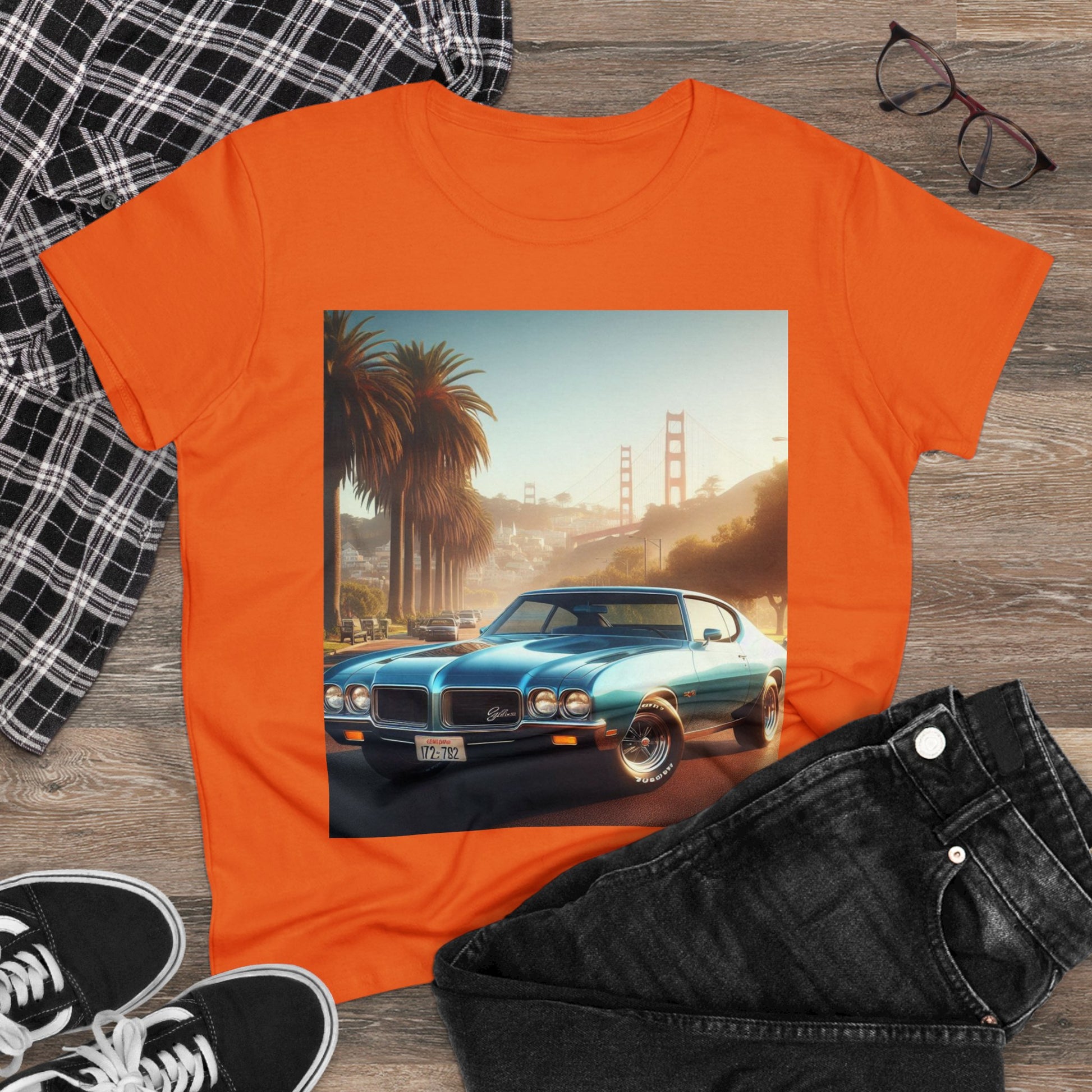 1972 Blue Buick Gran Sport T-Shirt T-Shirt Printify   