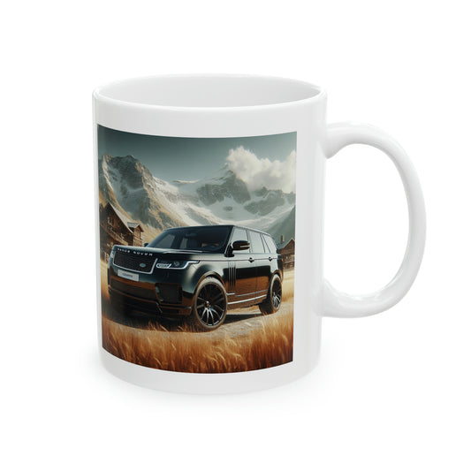 Black Range Rover Mug Mug Printify   