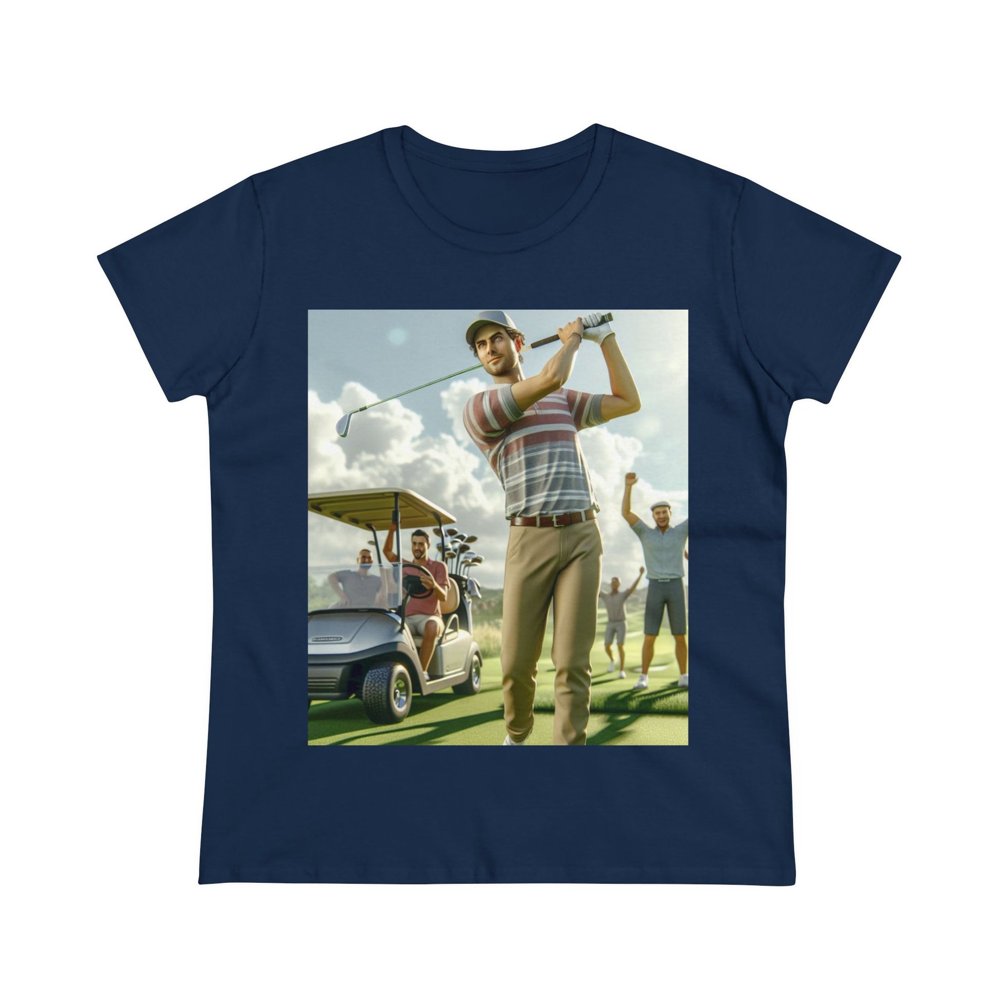 Golf Tournament T-Shirt T-Shirt Printify Navy S 