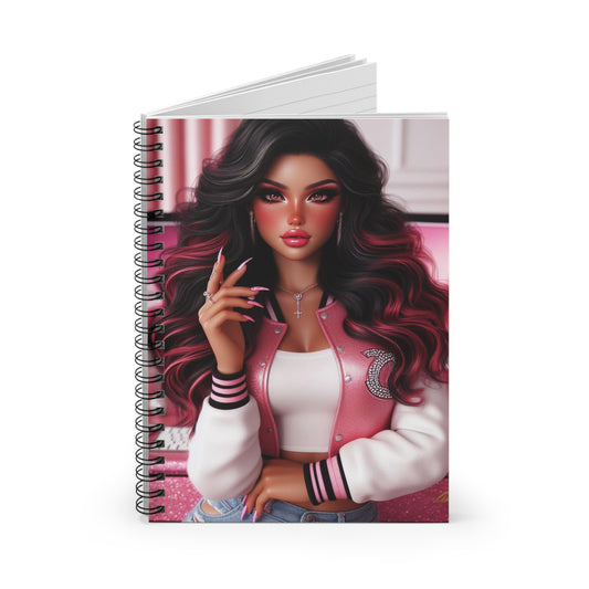 Pink Everything Spiral Notebook Paper products Printify   