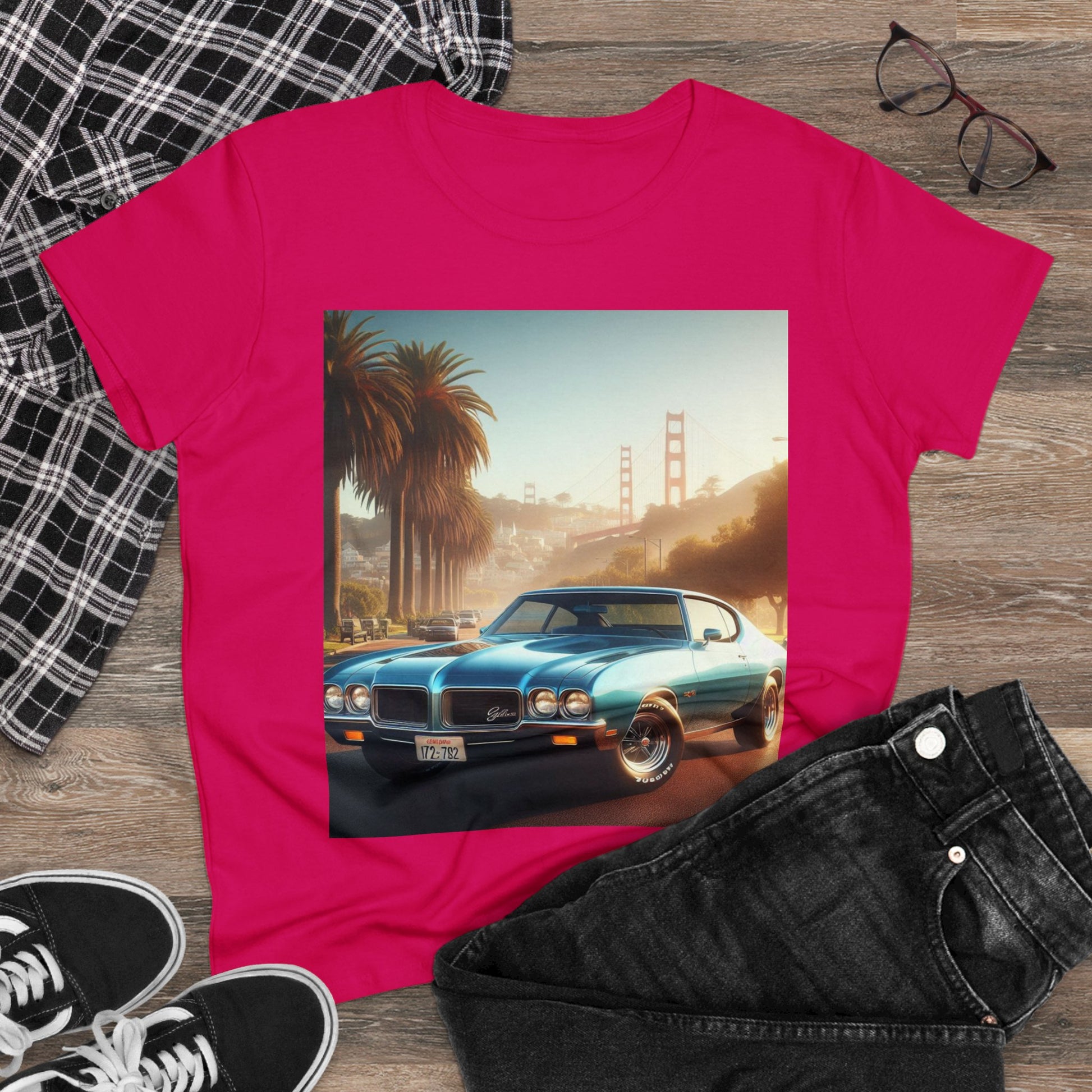 1972 Blue Buick Gran Sport T-Shirt T-Shirt Printify   