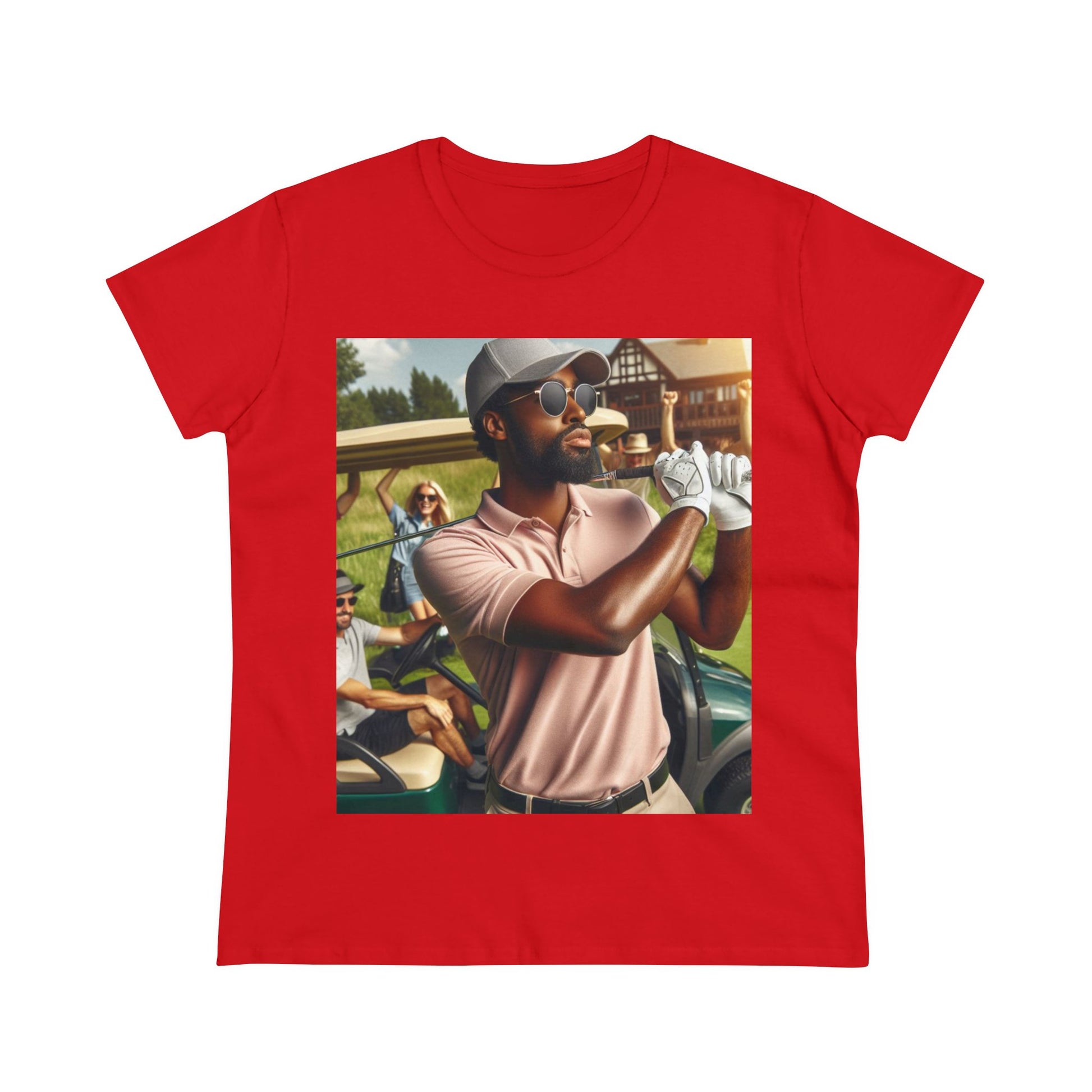 Golf Tournament T-Shirt T-Shirt Printify Red S 