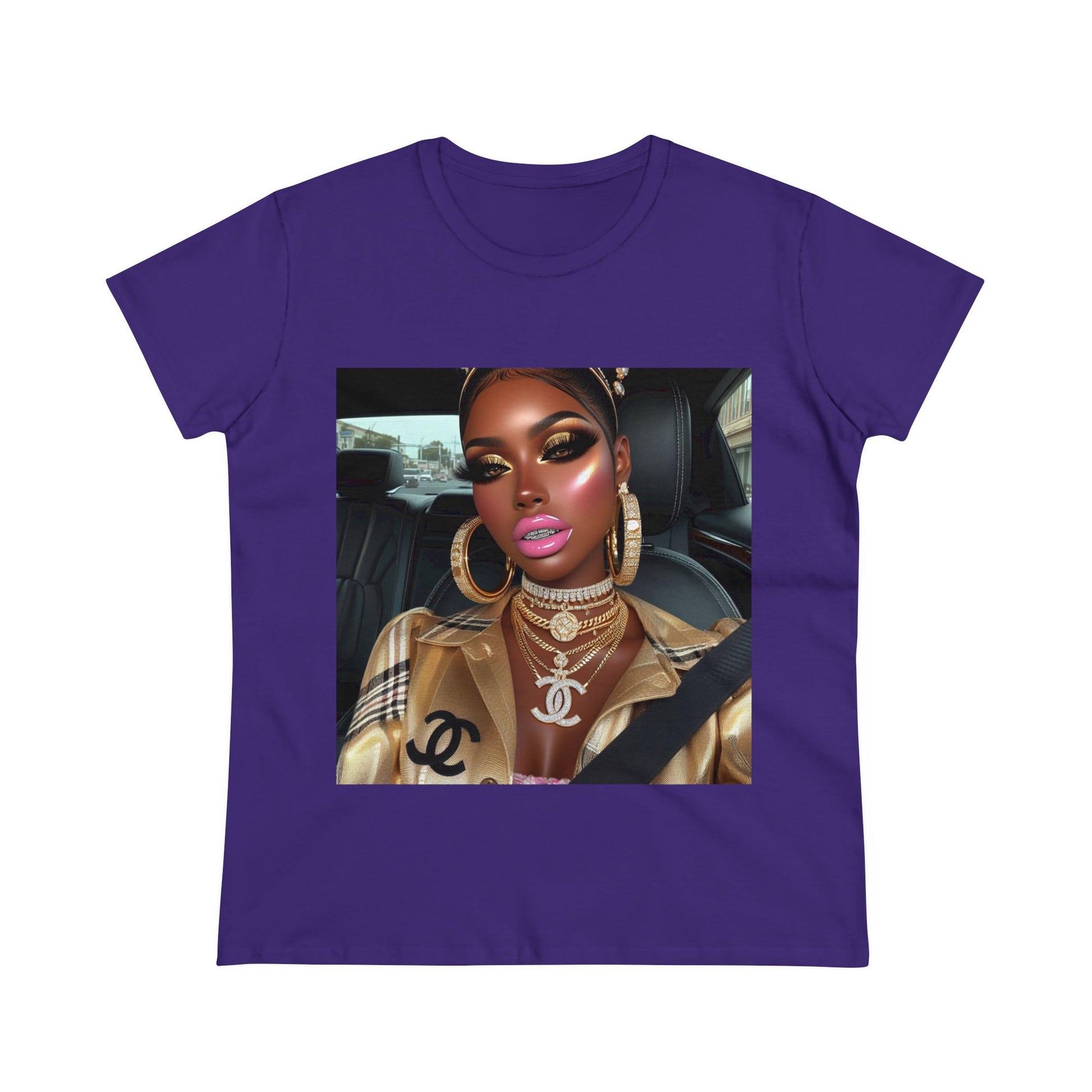 Car Beauty T-Shirt T-Shirt Printify Purple S 