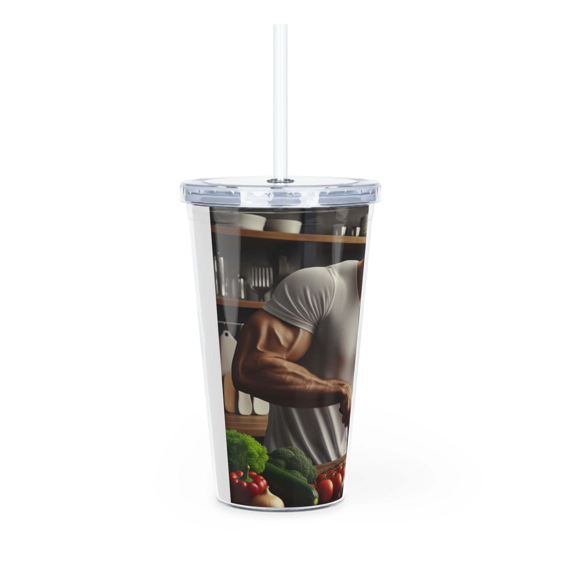 Dinner Time Tumbler with Straw Mug Printify   