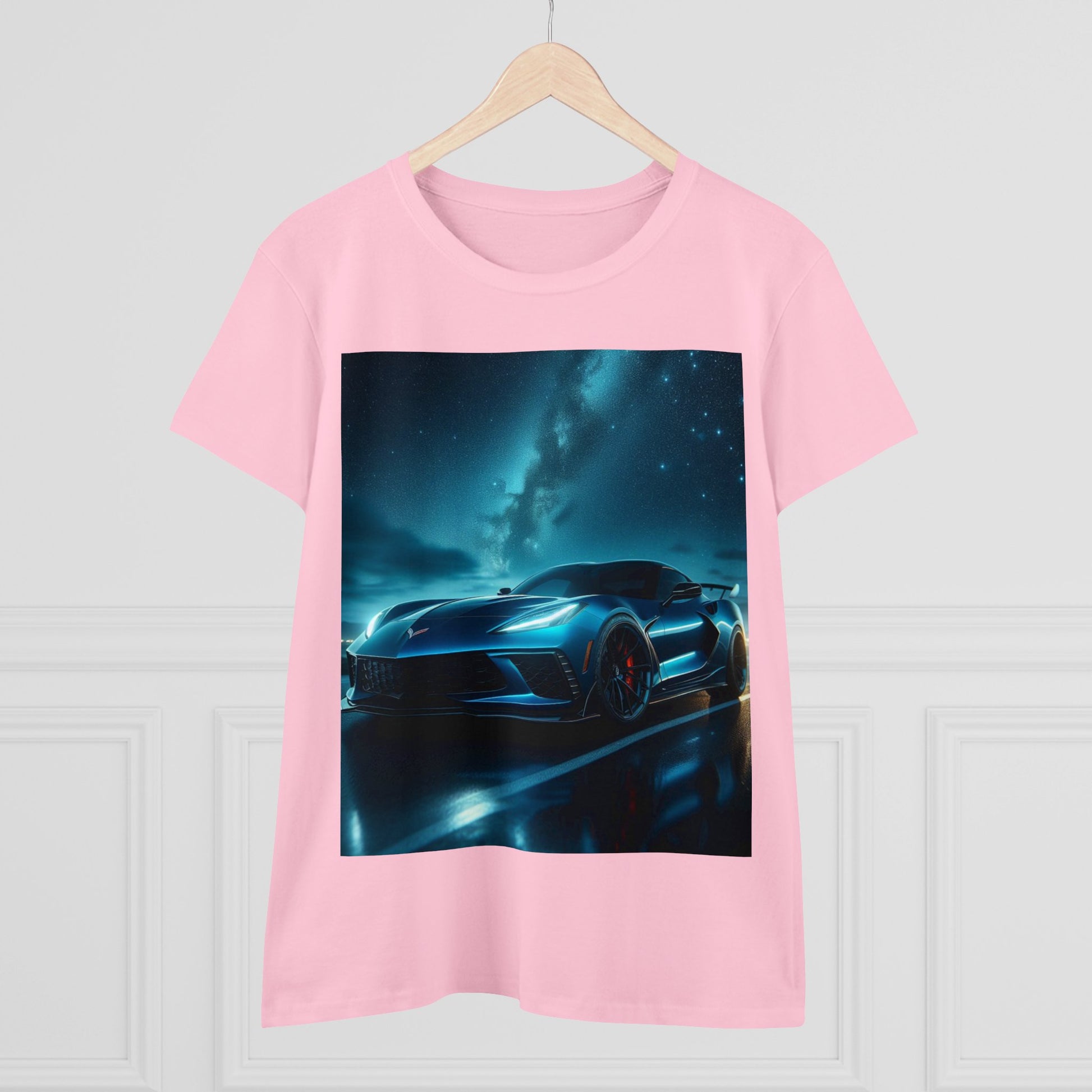 Blue Corvette T-Shirt T-Shirt Printify   