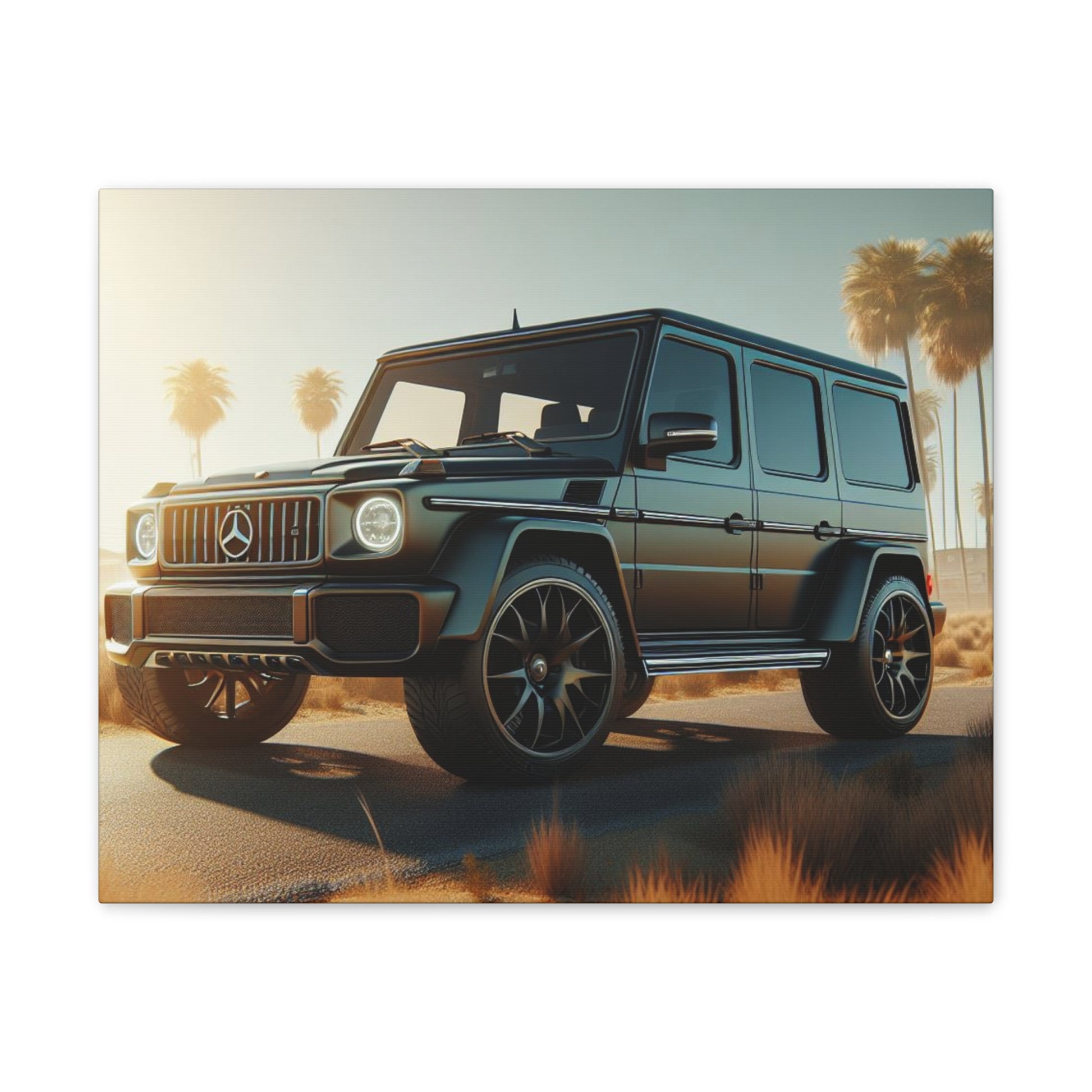 Black G-Wagon Canvas Canvas Printify   