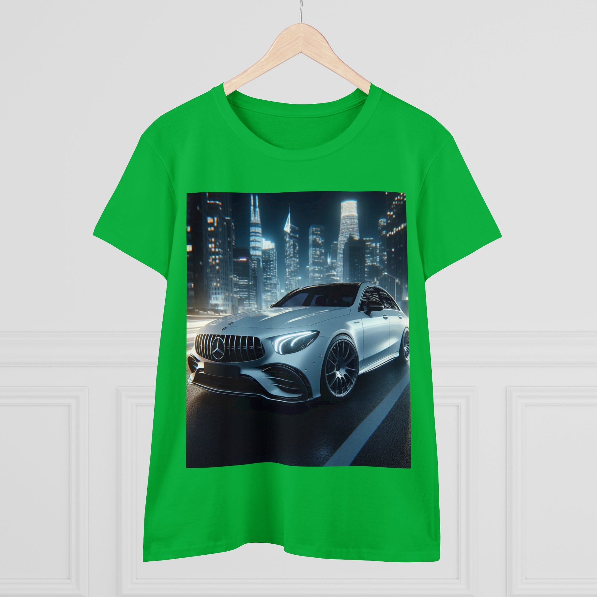 White Mercedes T-Shirt T-Shirt Printify   