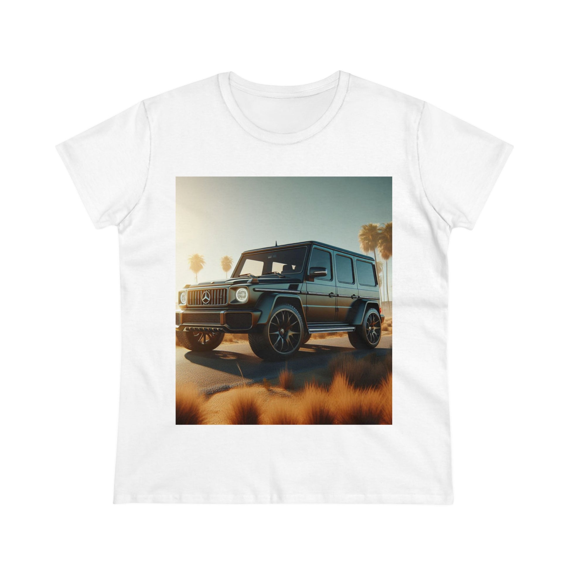 Black G-Wagon T-Shirts T-Shirt Printify White S 