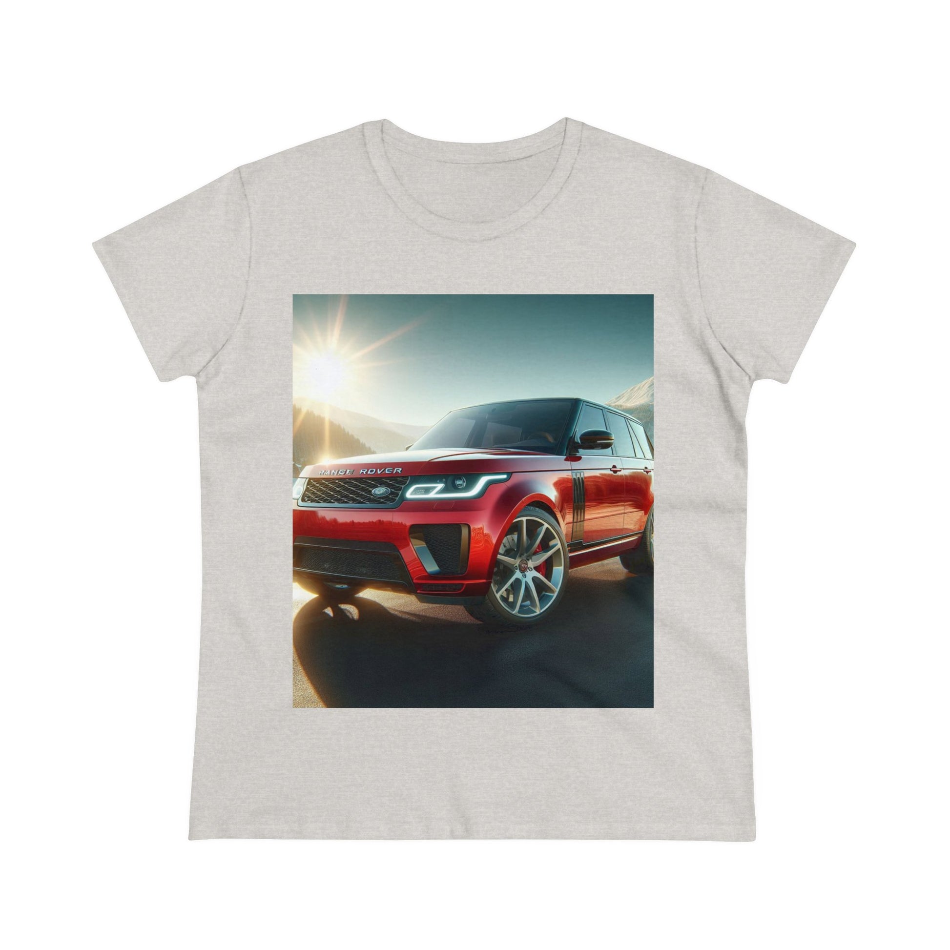 Red Range Rover T-Shirt T-Shirt Printify Ash S 