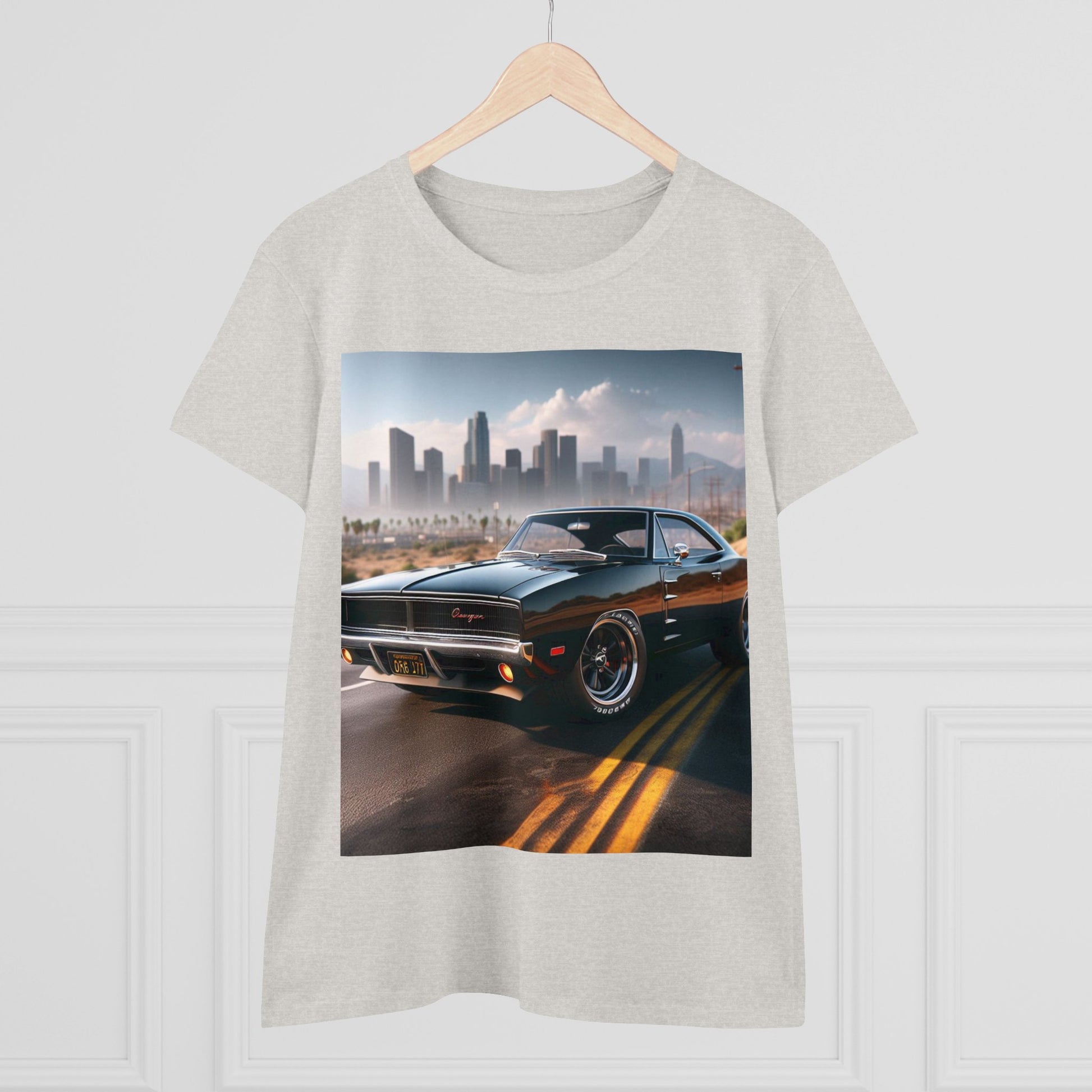 1970 Black Dodge Charge T-Shirt T-Shirt Printify   