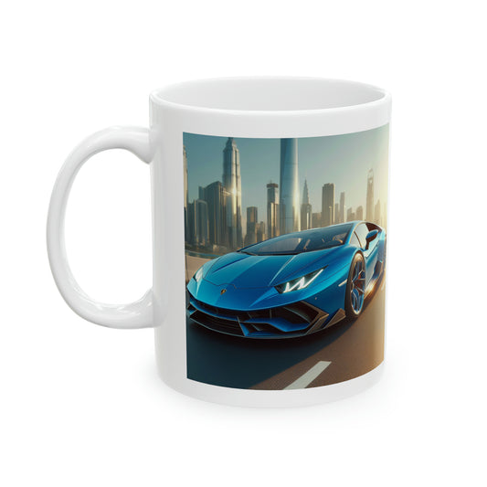 Blue Lamborghini Mug Mug Printify 11oz  