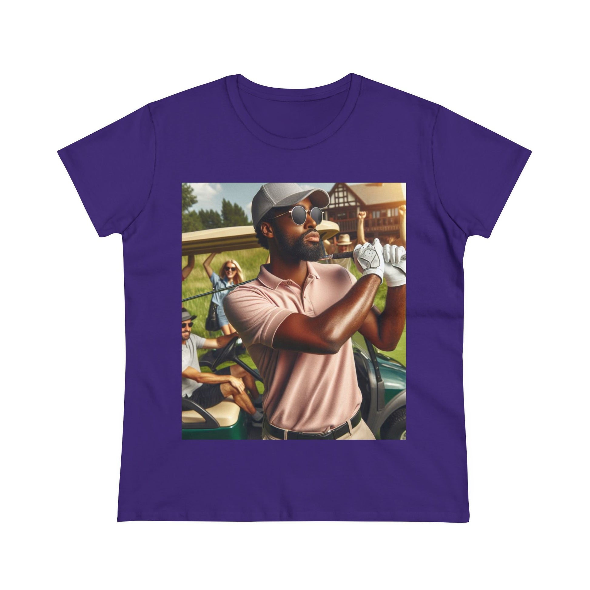 Golf Tournament T-Shirt T-Shirt Printify Purple S 