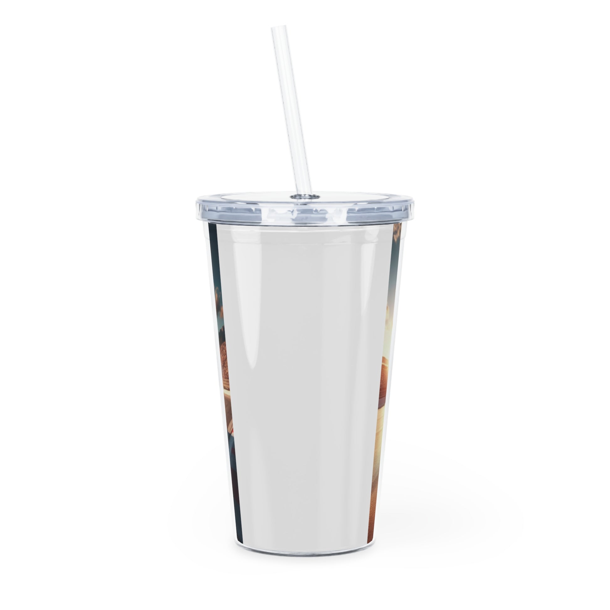 Red BMW Tumbler with Straw Mug Printify   