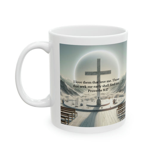 Proverbs 8:17 Mug Mug Printify 11oz  