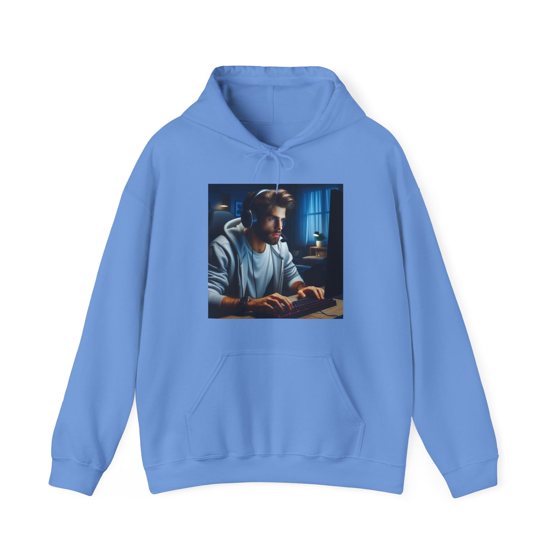 Game Time Hoodie Hoodie Printify Carolina Blue S 