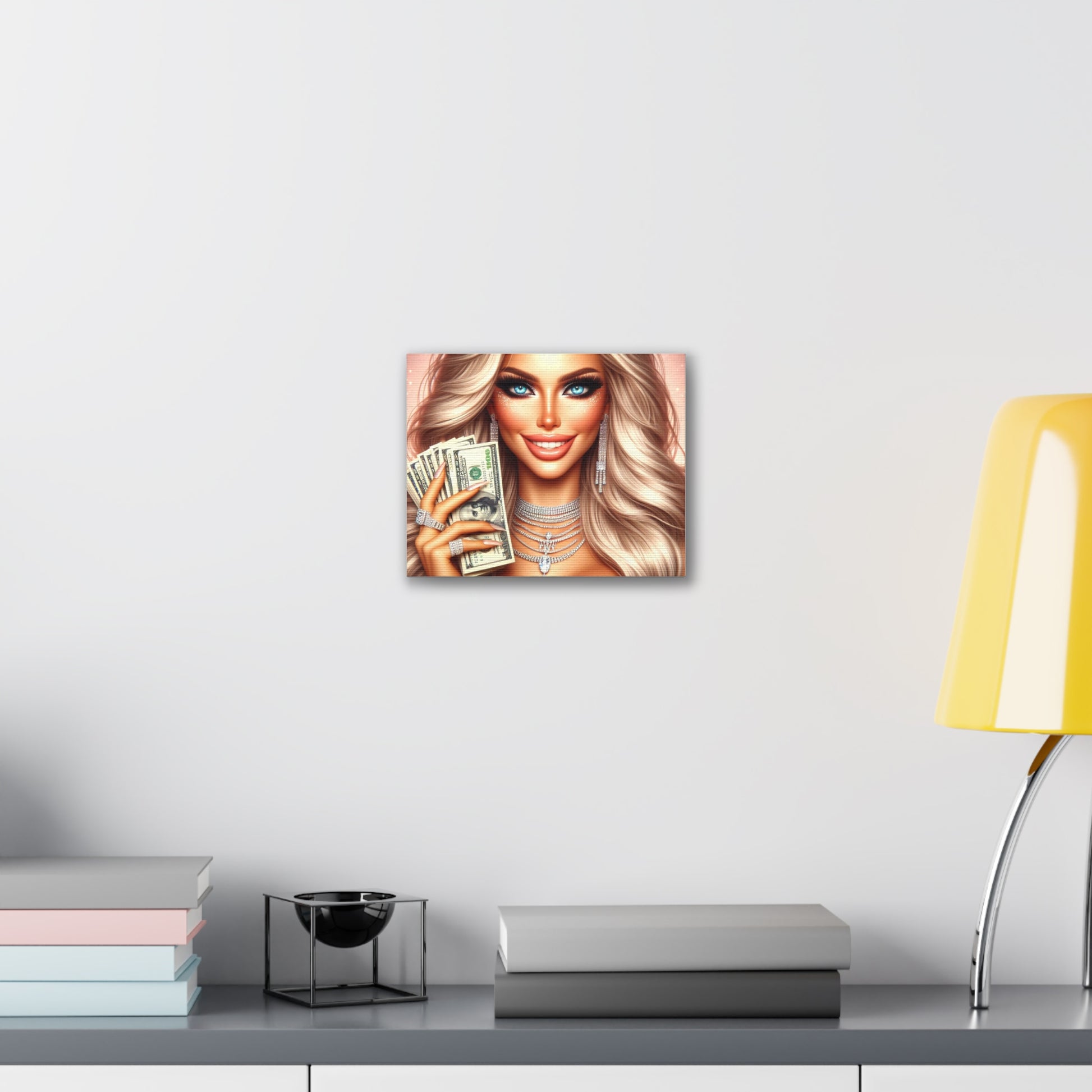 Money Talks Canvas Canvas Printify 10" x 8" (Horizontal) 0.75'' 