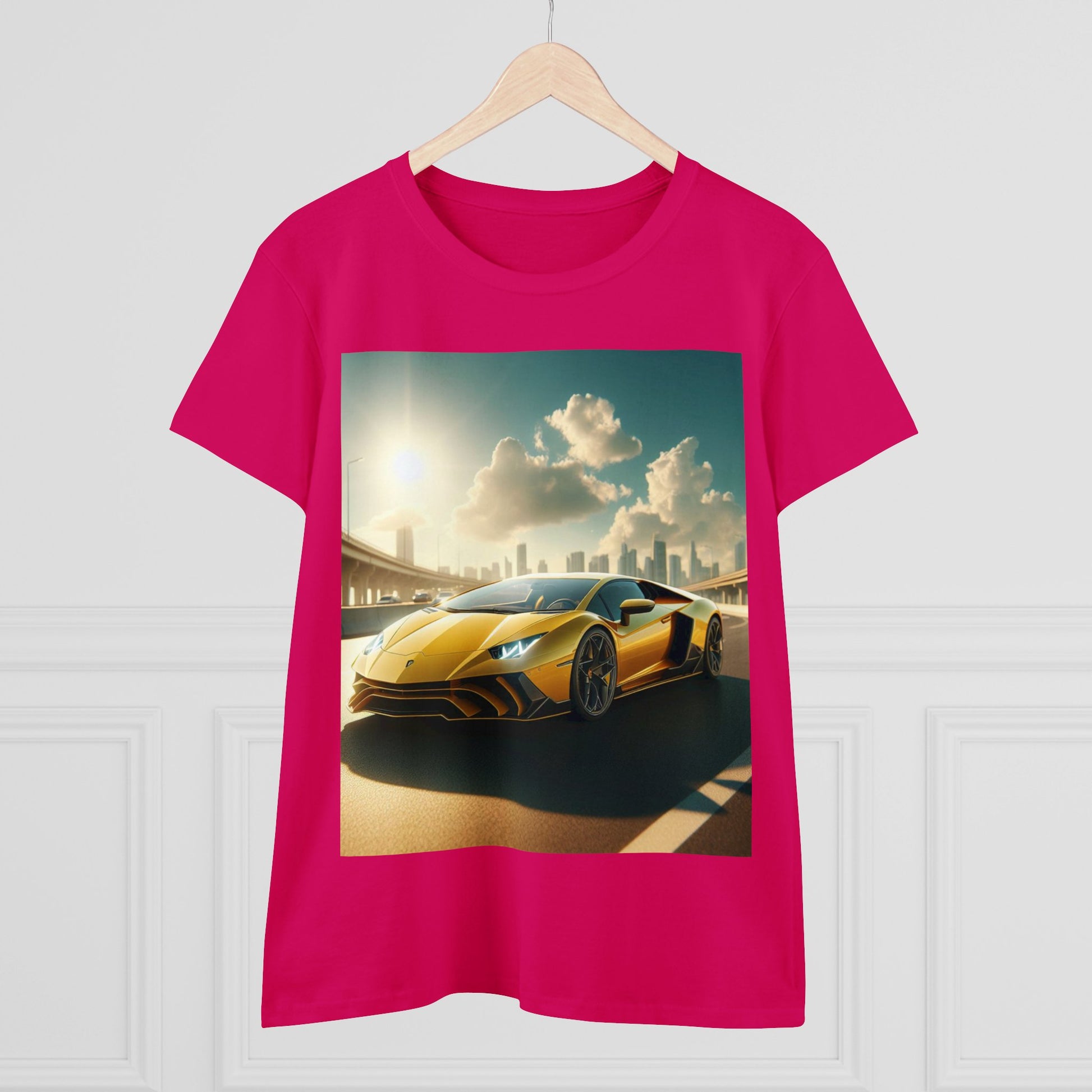 Yellow Lamborghini T-Shirt T-Shirt Printify   