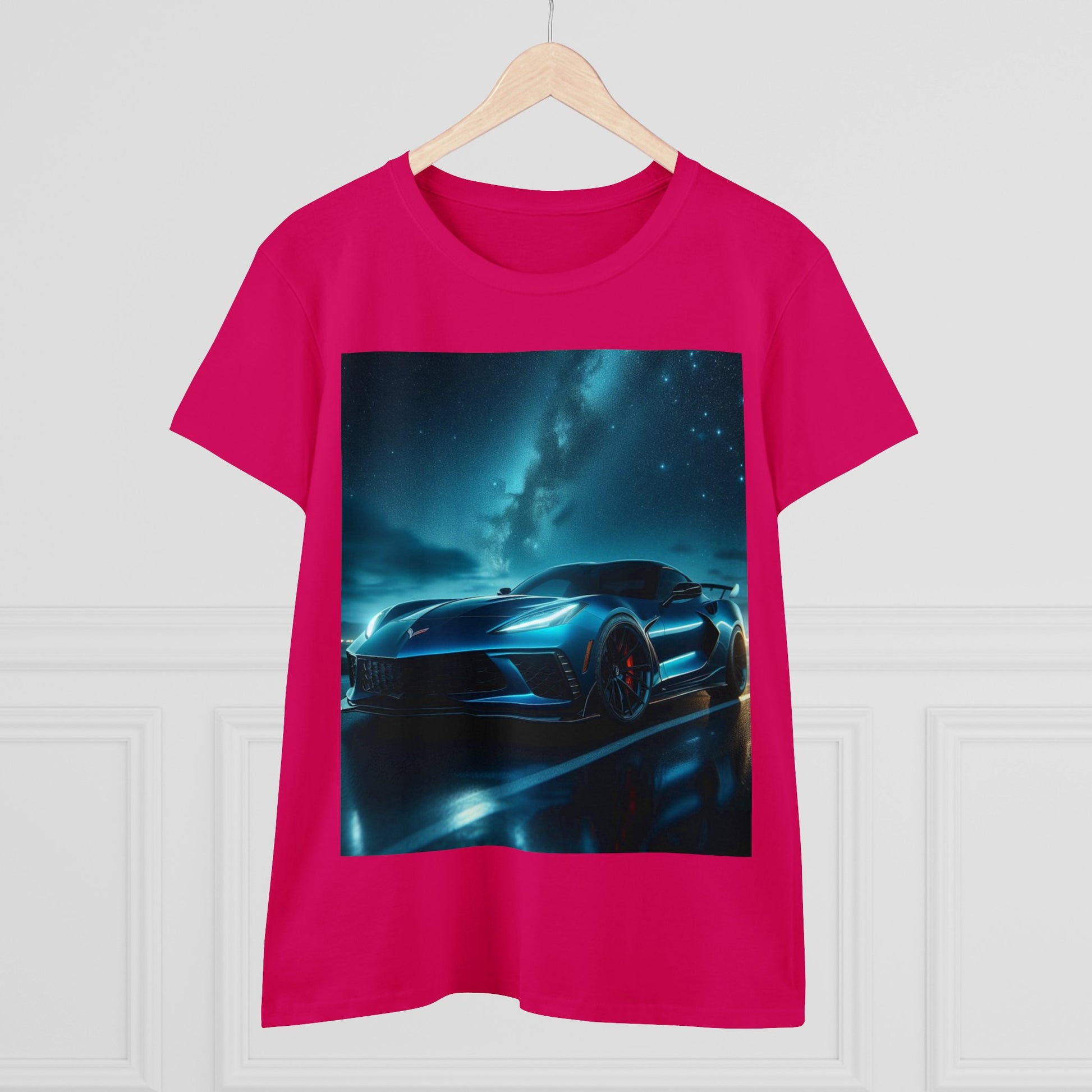 Blue Corvette T-Shirt T-Shirt Printify   