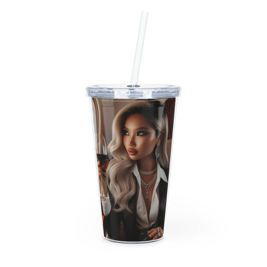 Private Business Tumbler with Straw Mug Printify 20oz Transparent 
