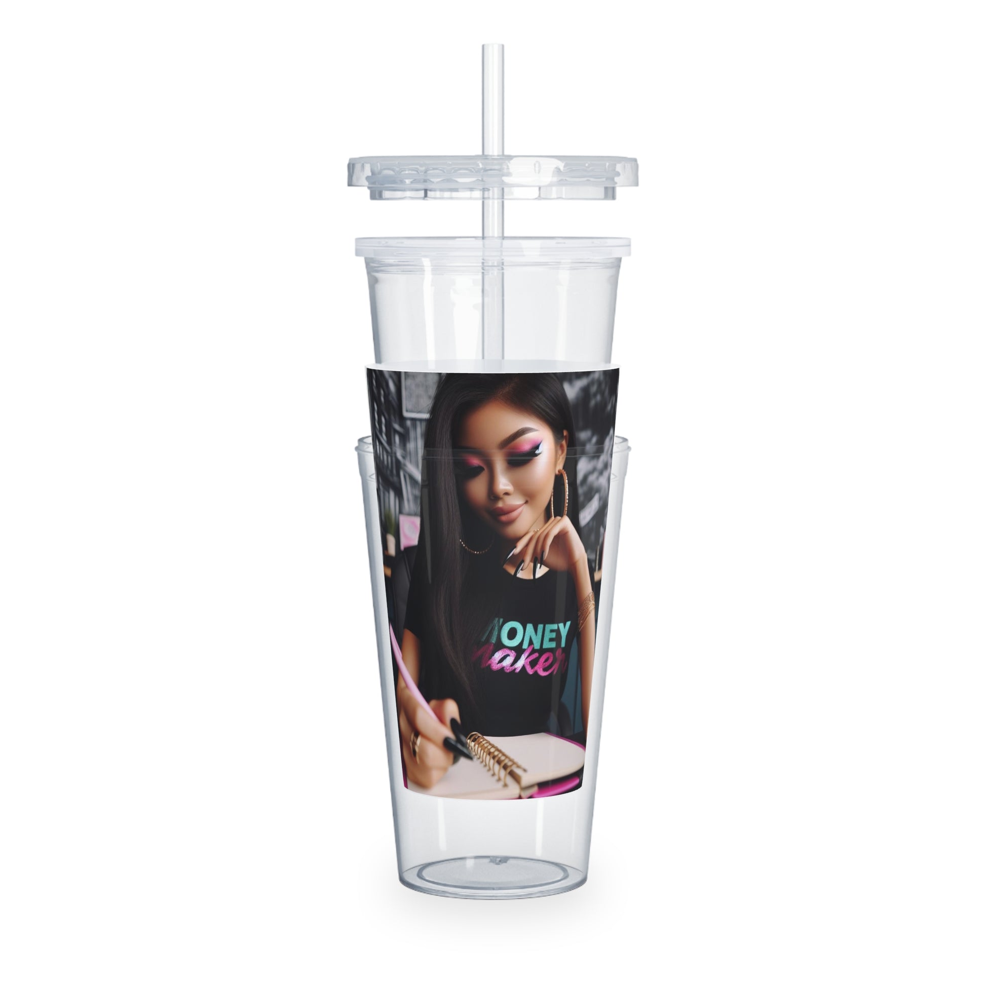 Money Maker Tumbler with Straw Mug Printify   