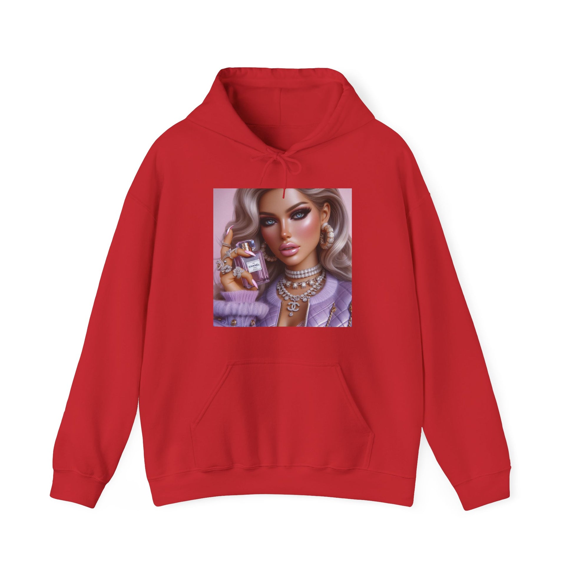 Chanel Please Hoodie Hoodie Printify Red S 