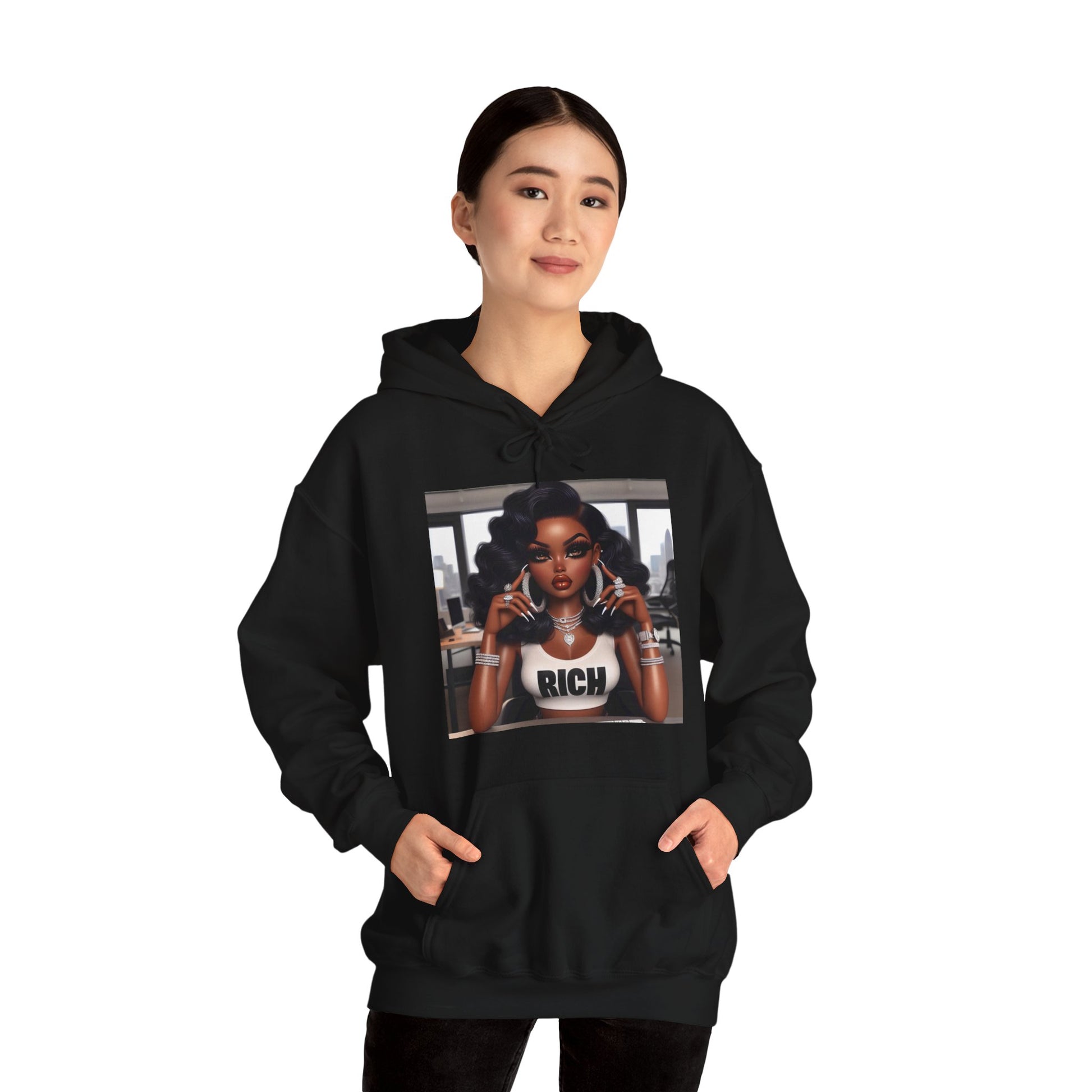 Rich Girl Hoodie Hoodie Printify   