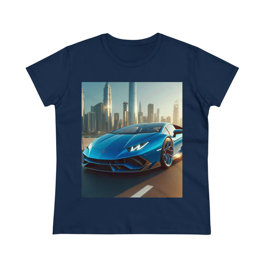 Blue Lamborghini T-Shirt T-Shirt Printify Navy S 