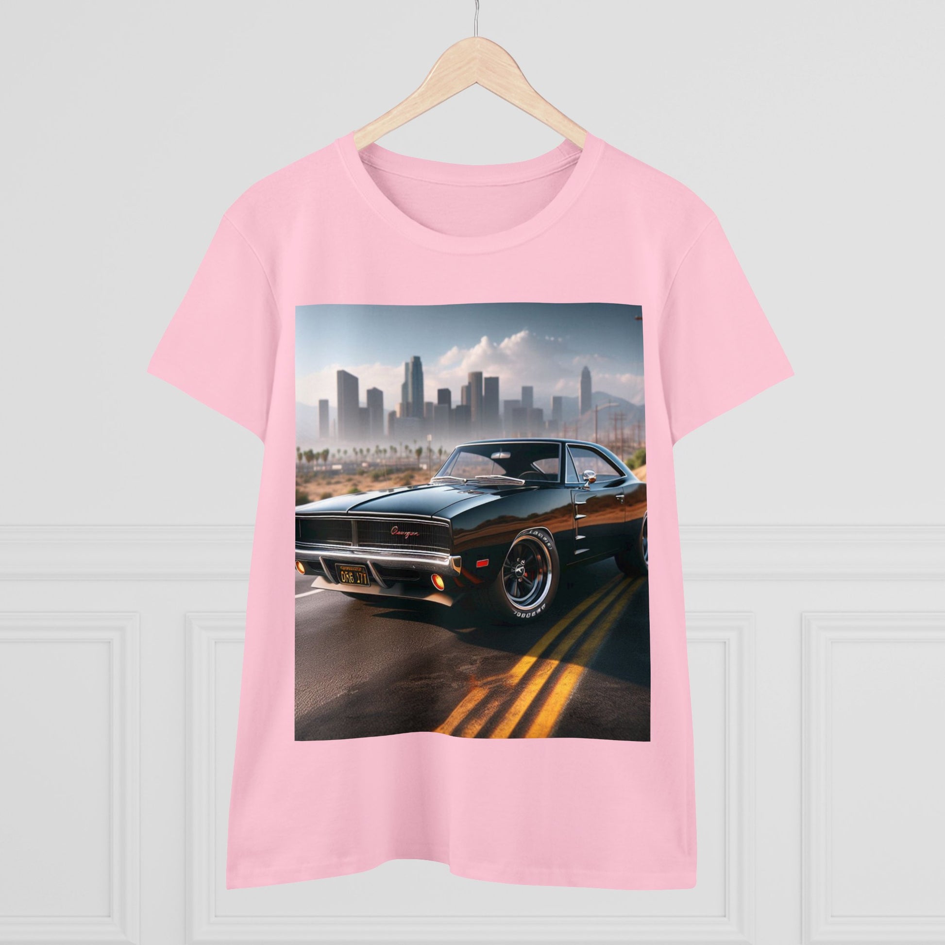 1970 Black Dodge Charge T-Shirt T-Shirt Printify   