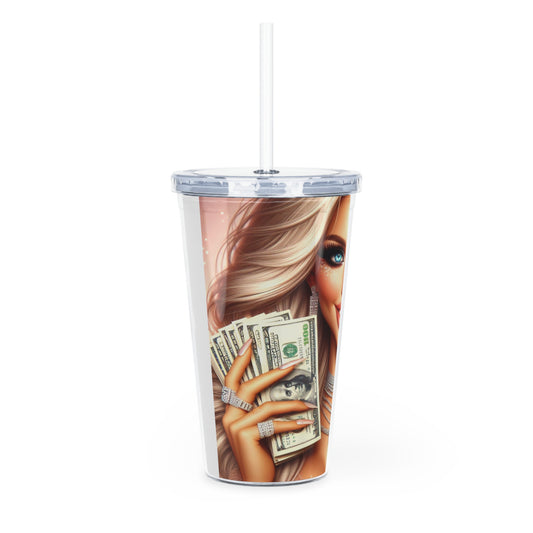 Money Talks Tumbler with Straw Mug Printify   