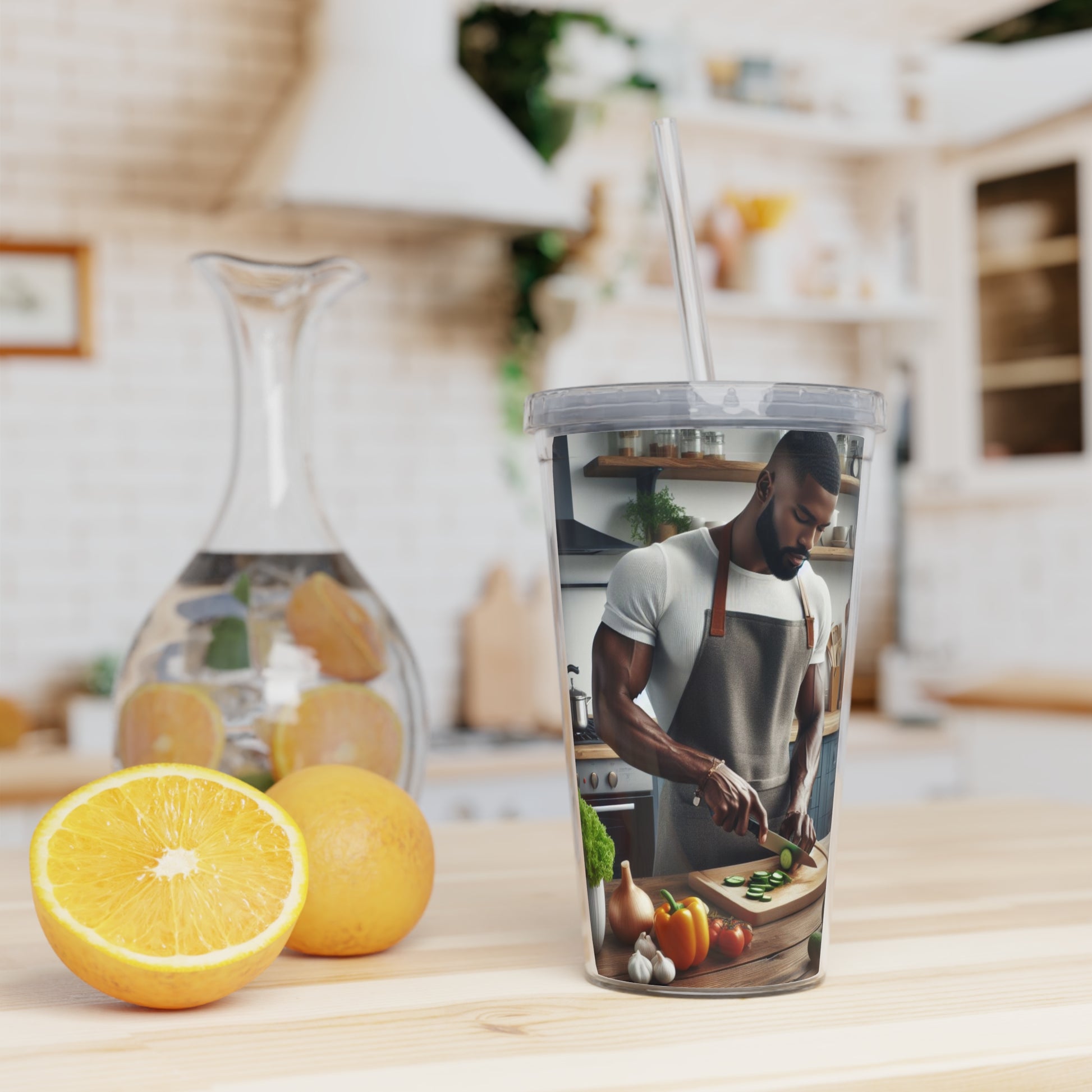 Dinner Time Tumbler with Straw Mug Printify   