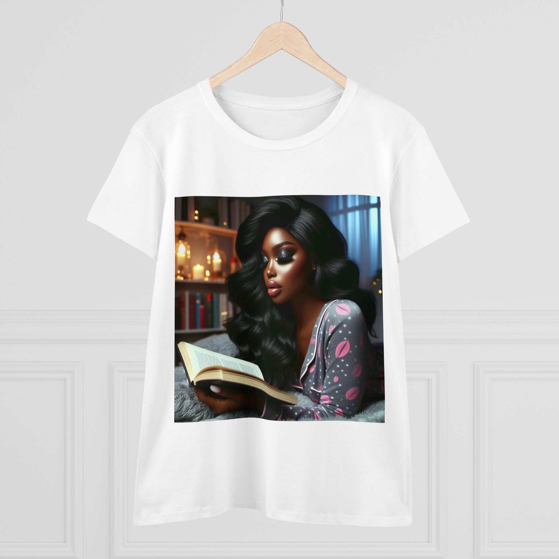 Late Night Book T-Shirt T-Shirt Printify   