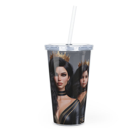 Royalty Tumbler with Straw Mug Printify 20oz Transparent 