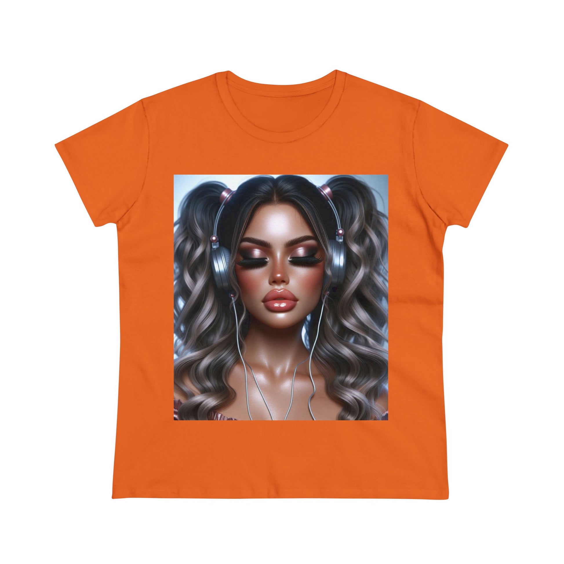 Music Vibes T-Shirt T-Shirt Printify Orange S 