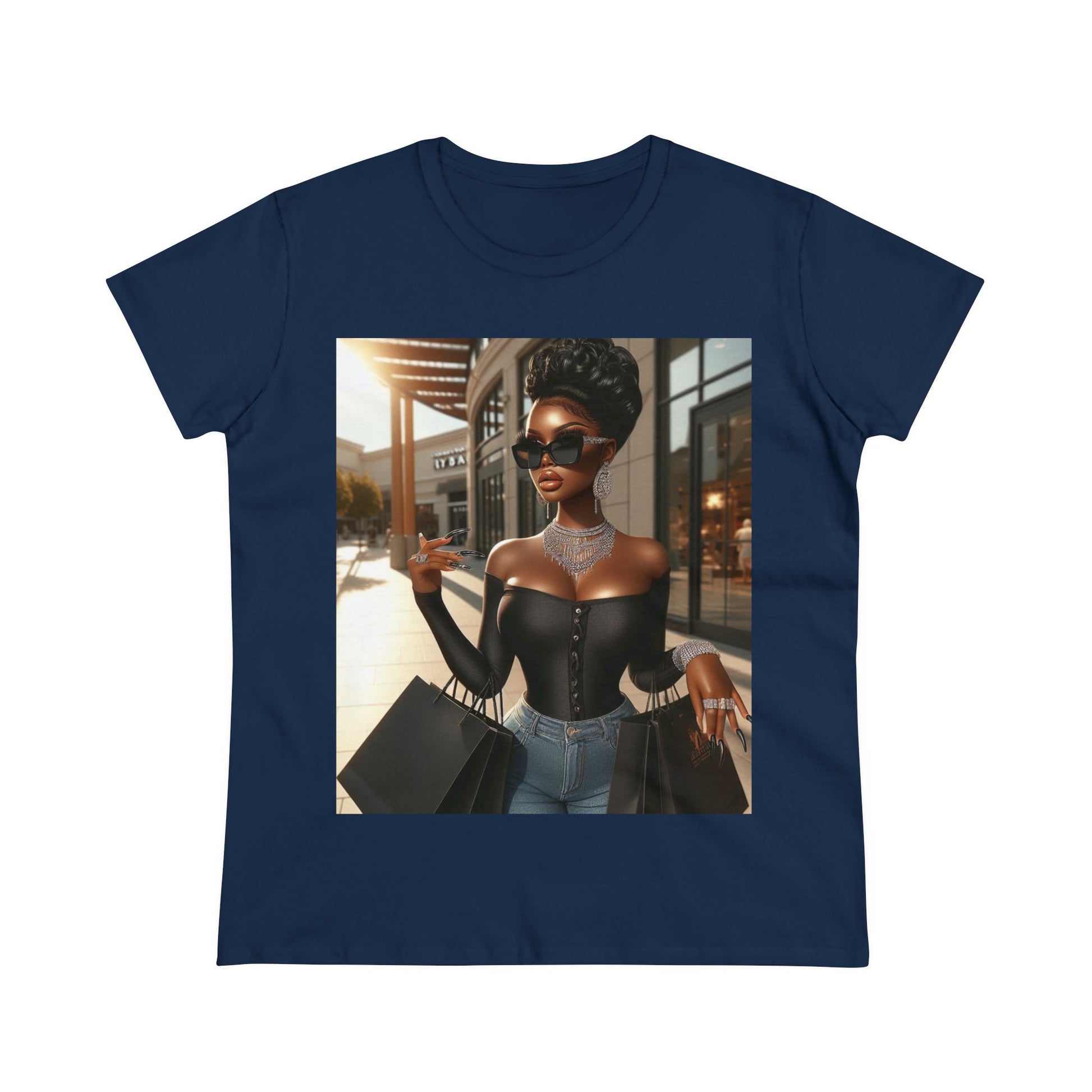 Let's Shop T-Shirt T-Shirt Printify Navy S 