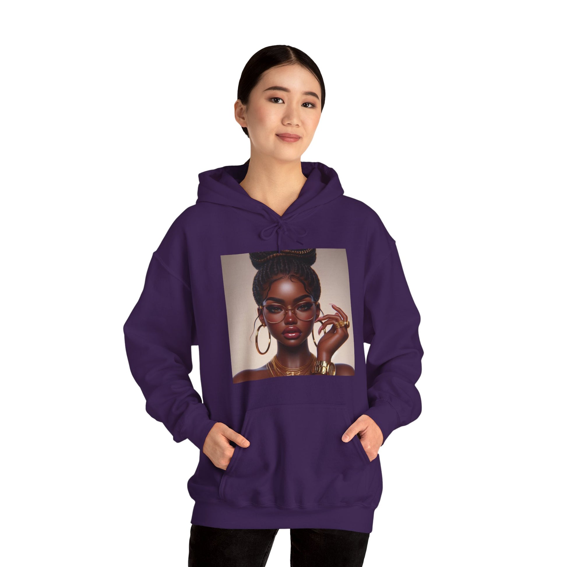 Chocolate Gold Hoodie Hoodie Printify   