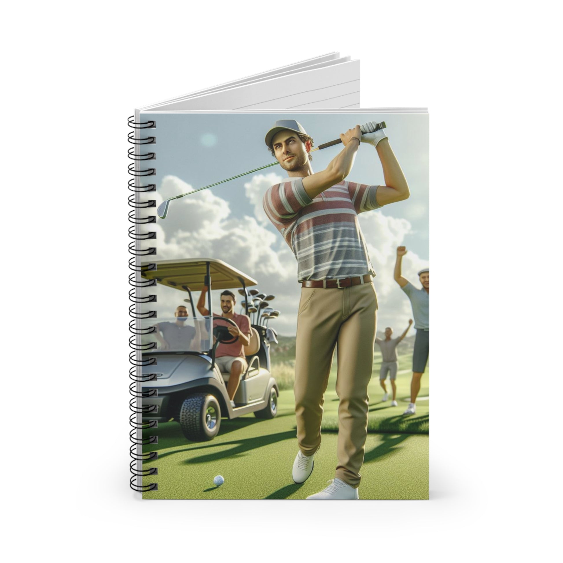 Golf Tournament Spiral Notebook Paper products Printify   