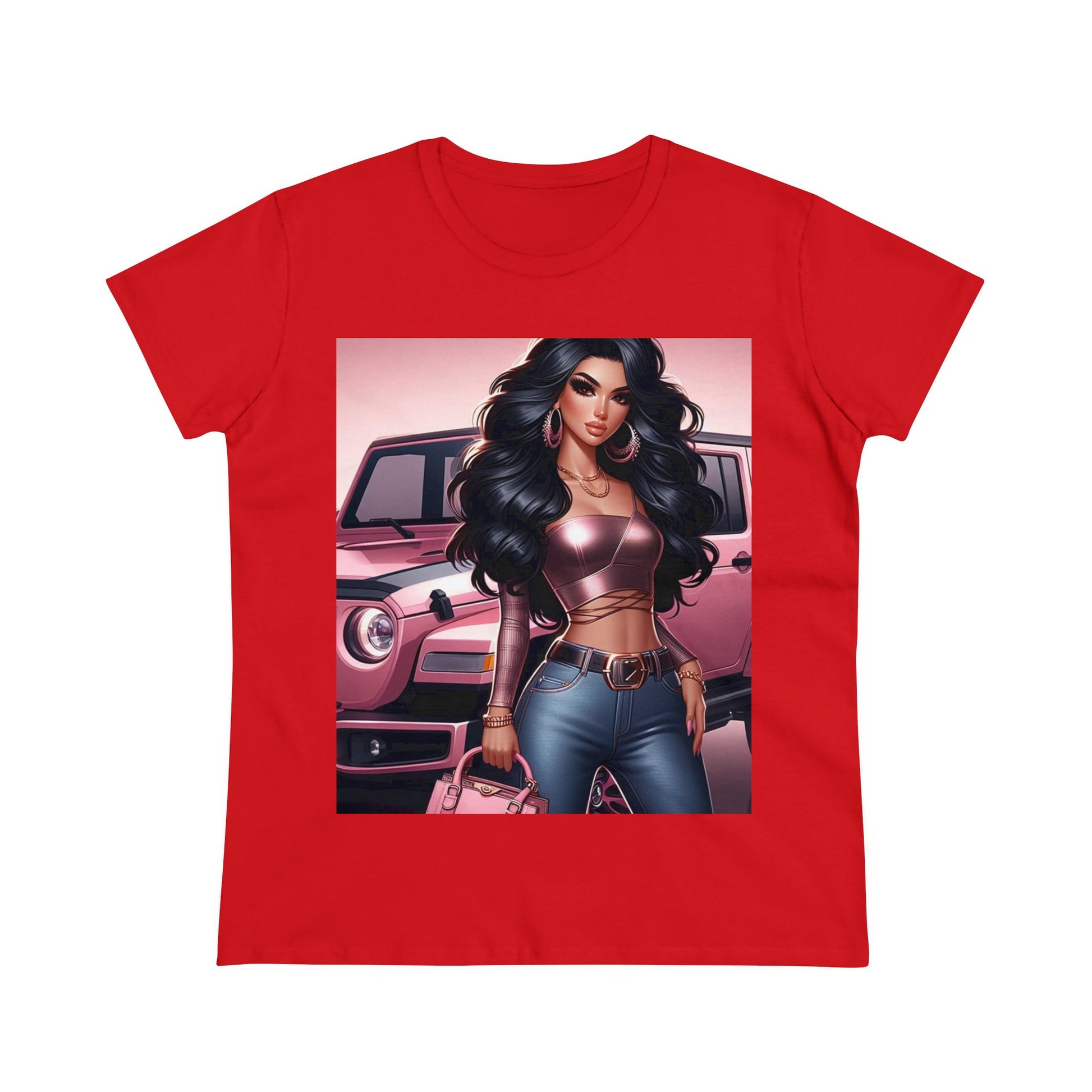 Pink Luxury T-Shirt T-Shirt Printify Red S 