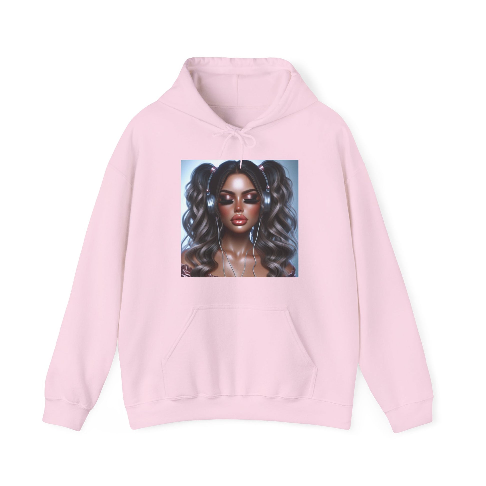 Music Vibes Hoodie Hoodie Printify Light Pink S 