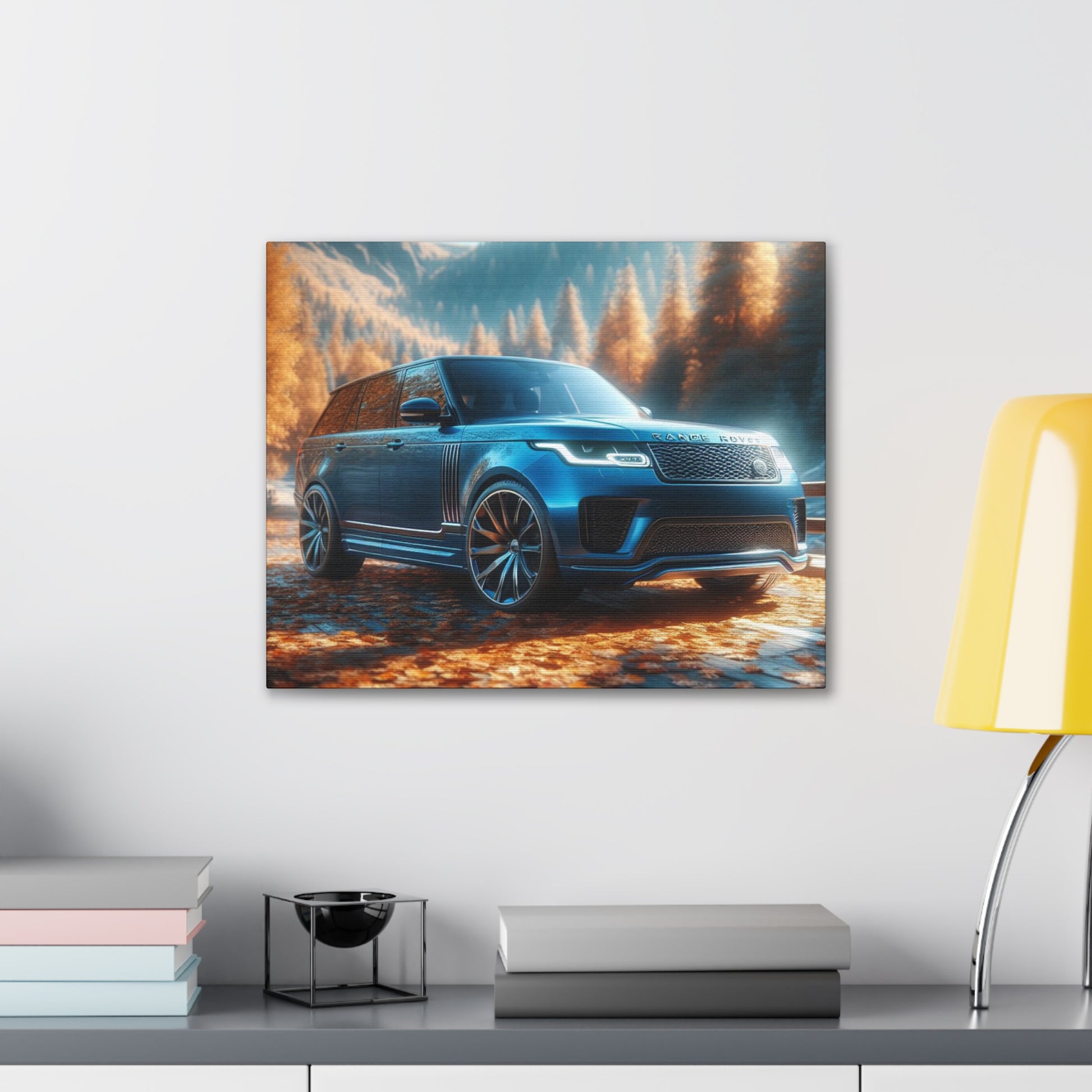 Blue Range Rover Canvas Canvas Printify 20″ x 16″ (Horizontal) 0.75'' 