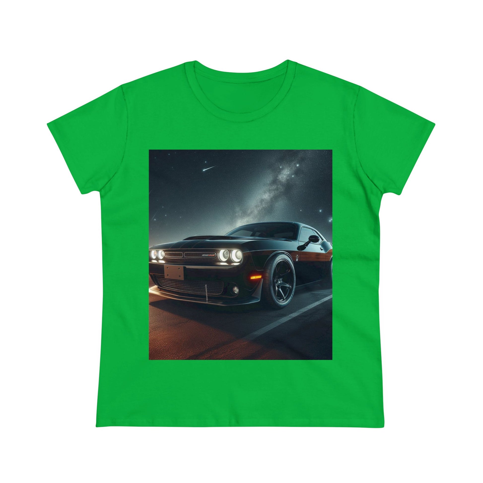 Black Challenger T-Shirt T-Shirt Printify Irish Green S 