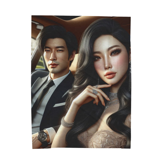 Elegant Drive Plush Blanket All Over Prints Printify 60" × 80"  