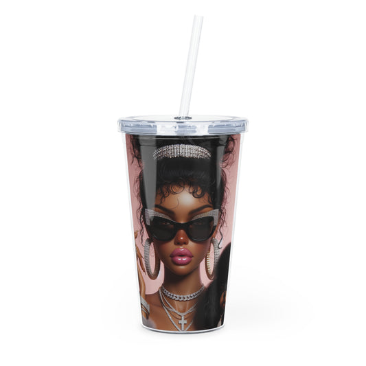 My Dog and I Tumbler with Straw Mug Printify 20oz Transparent 